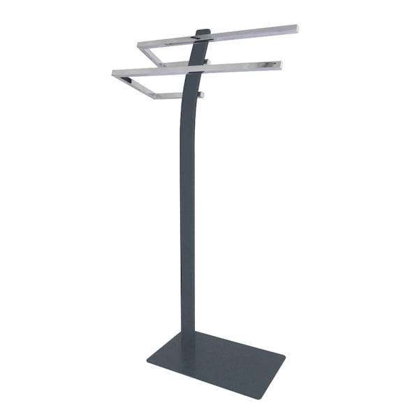 SCC8391 Edenscape Pedestal Dual Towel Rack, Polished Chrome